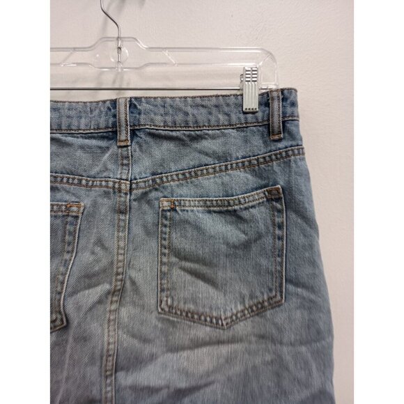Marc By Marc Jacobs Womens Iconic Denim Mini Skirt Size 28 Blue Raw Hem Cotton - Picture 6 of 9